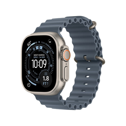 Apple Watch Ultra 3 GPS+Cell 49mm Natual Titanium Case Anchor Blu Ocean Bnd