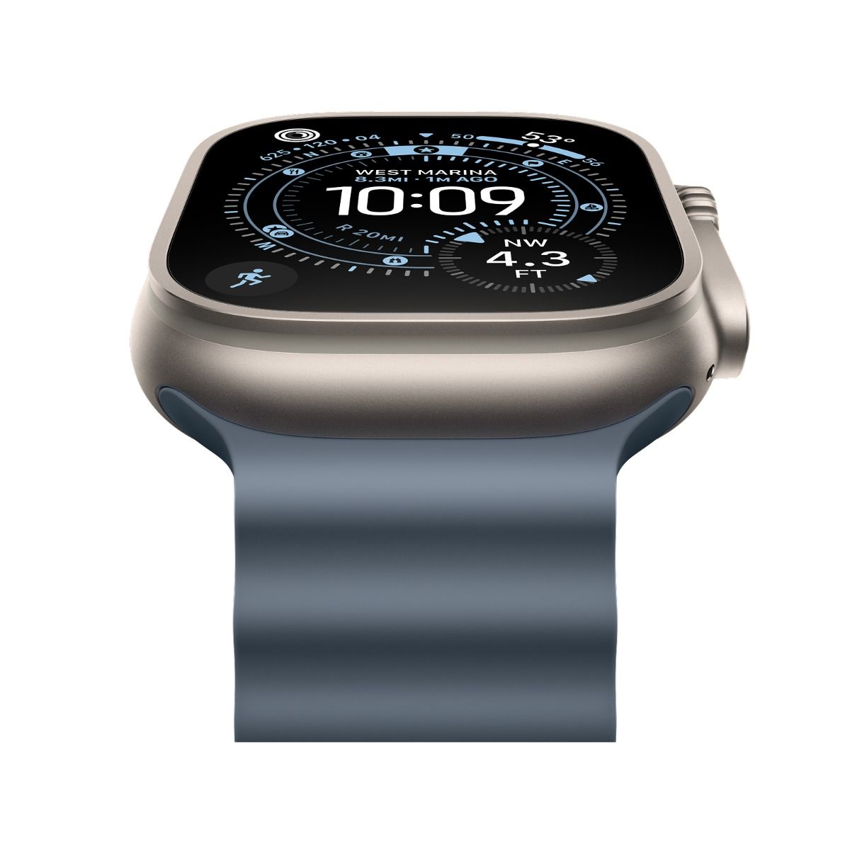 Apple Watch Ultra 3 GPS+Cell 49mm Natual Titanium Case Anchor Blu Ocean Bnd